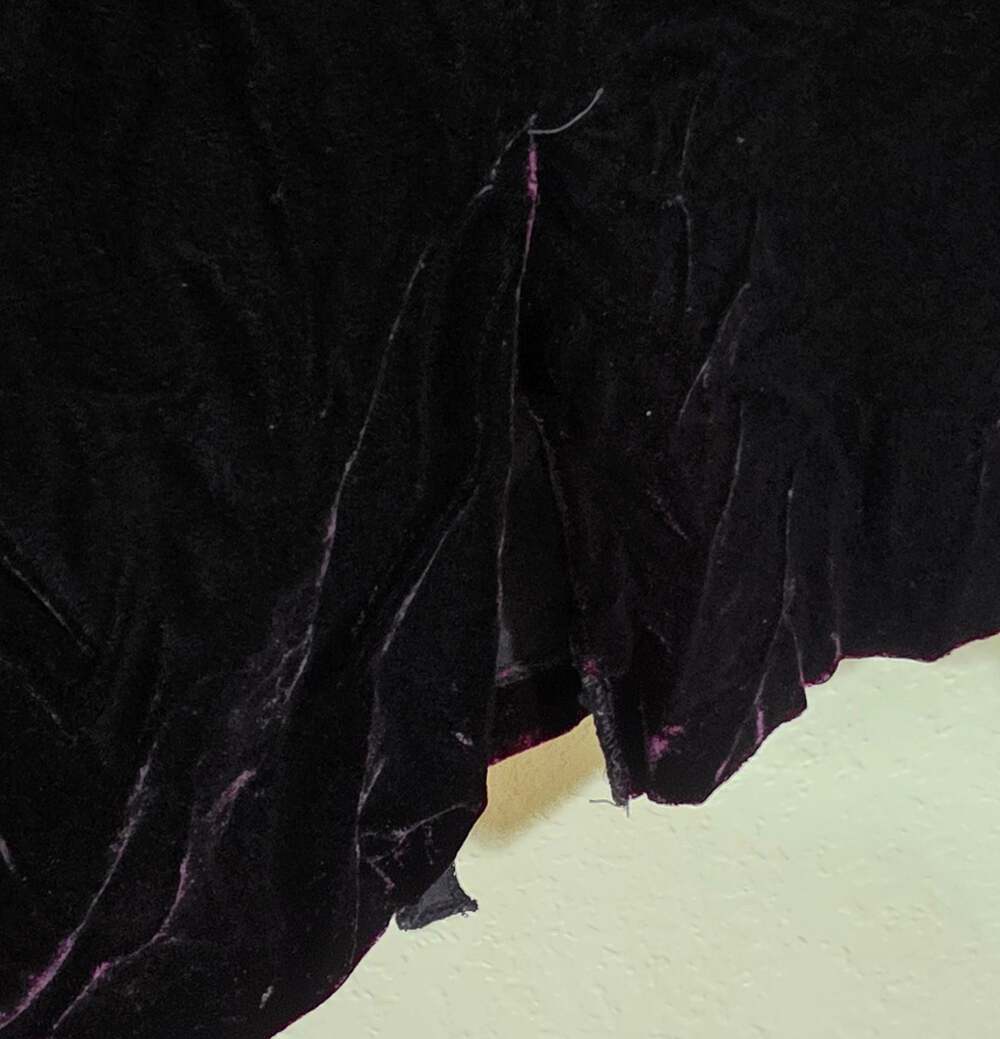 Vintage Jessica Howard dress 80's Womens 10 cocktail Puff Sleeve Velvet Sheath - Picture 8 of 16